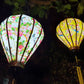 2 pcs of Waterproof Bamboo 3D Flower Silk Lanterns-35cm-Ceiling lantern-Silk lantern-Wedding lantern-Garden lantern-Lantern for party