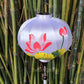 Set of 2 pcs Vietnam silk lanterns - Hand painted lotus lantern 40cm - Custom made lantern - Restaurant lanterns - Patio lantern