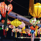 Set of 20 pcs Bamboo silk lanterns-35cm-Beautiful patterns-Garden lantern-Yard lantern-Ceiling lantern-Wedding lantern-Wedding tents decor