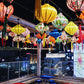 Set of 20 pcs Bamboo silk lanterns-35cm-Beautiful patterns-Garden lantern-Yard lantern-Ceiling lantern-Wedding lantern-Wedding tents decor