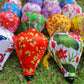 Vietnam bamboo silk lanterns 35cm -Set of 4 pcs- Personalization lanterns - Buyer choose shape and fabric - Wedding lanterns