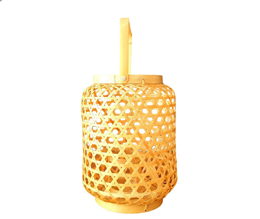Flexible Bamboo Pendant Light, Ceiling Lamp, Bamboo Hanging Lamp, Asian Lamp, Bamboo table lamp bedside lamp Bamboo lamp Tri-color Led light