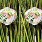 Hand-painted lanterns 45cm - Set of 2 pcs - Vietnam silk lanterns for wedding party decor - Flower silk lanterns - Custom made lanterns