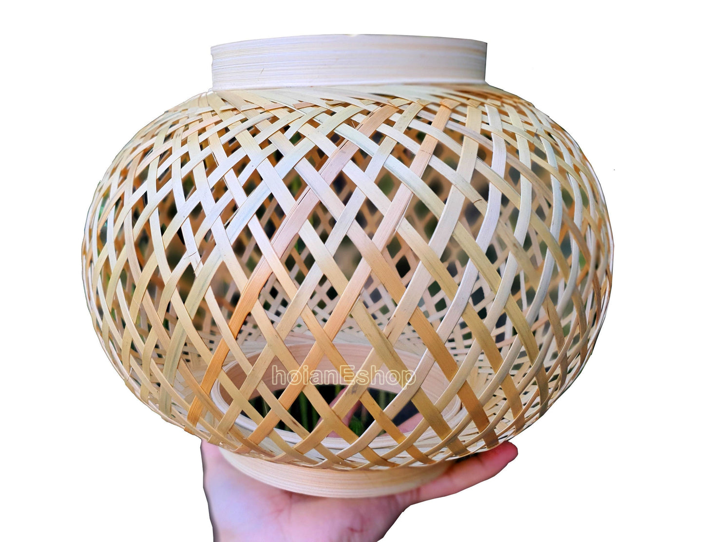 Round Bamboo Lampshade 30cm for Restaurant decoration Garden decoration Home decoration Interior decoration