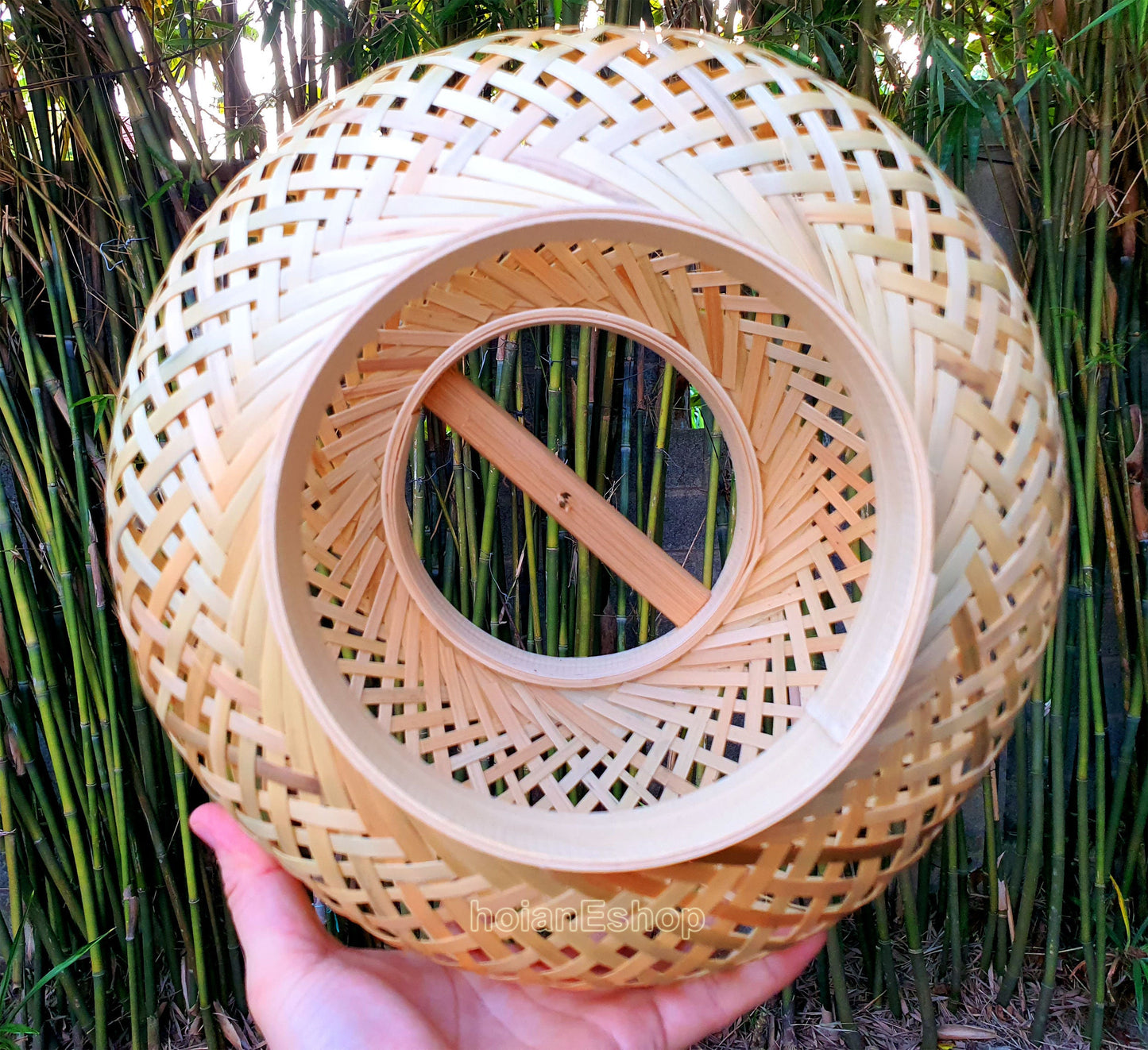 Round Bamboo Lampshade 30cm for Restaurant decoration Garden decoration Home decoration Interior decoration