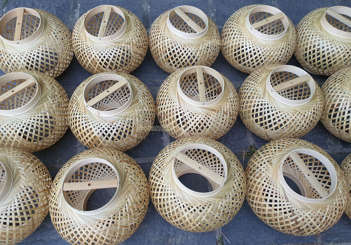 Round Bamboo Lampshade 30cm for Restaurant decoration Garden decoration Home decoration Interior decoration