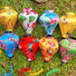 Set 8 pcs 3D printed flower silk lanterns 22cm, Vietnam silk lanterns for garden decorative, Lanterns for wedding decorative