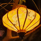 Bamboo Silk Lanterns 35cm for Wedding Party Decoration - Set of 4 pcs - UFO Lanterns Restaurant Decorative