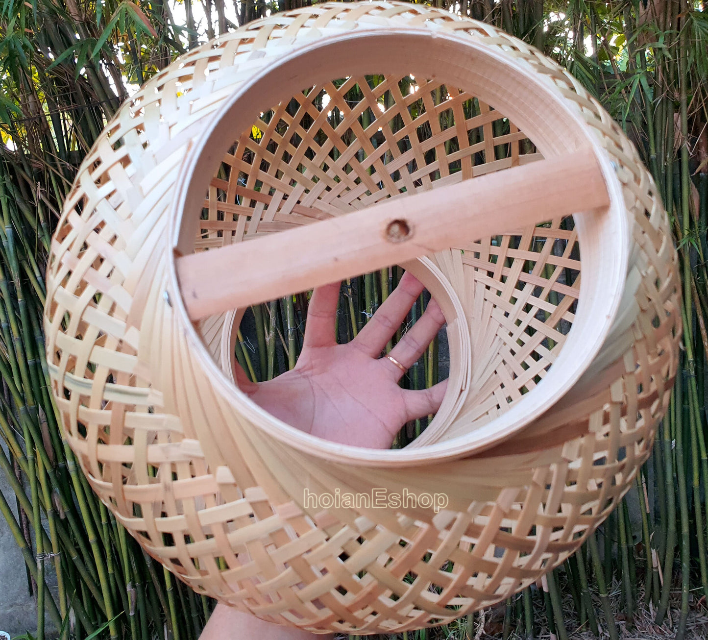 Round Bamboo Lampshade 30cm for Restaurant decoration Garden decoration Home decoration Interior decoration