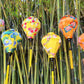 Set of 6 Hoi An bamboo silk lanterns 35cm - Mix shape and color - Personalization - Patio decoration - Wedding lanterns - Garden lanterns