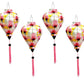 Silk lanterns for New Year Decorations Bamboo Lanterns for Christmas Tree decorations Personalization lanterns for Wedding -(Set 4 PCS)