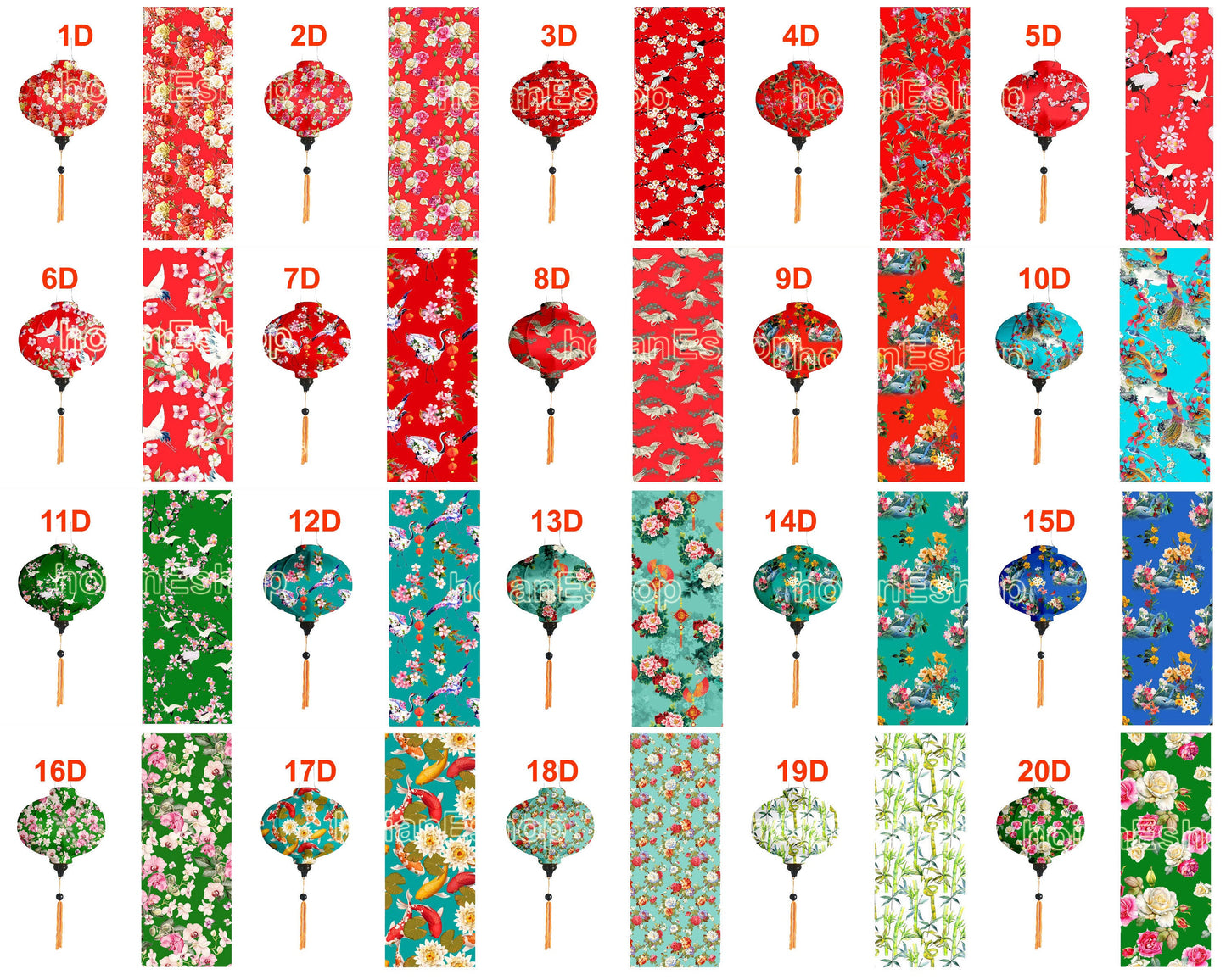2 pcs 3D flower Silk Lanterns-35cm-bamboo lantern- Traditional Silk lantern-Wedding lantern-Garden lantern-Buyer choose shape and colors
