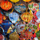 Set of 30 Vietnam silk lanterns 35cm for Lunar New Year decor, TET decoration, Outdoor Party decoration