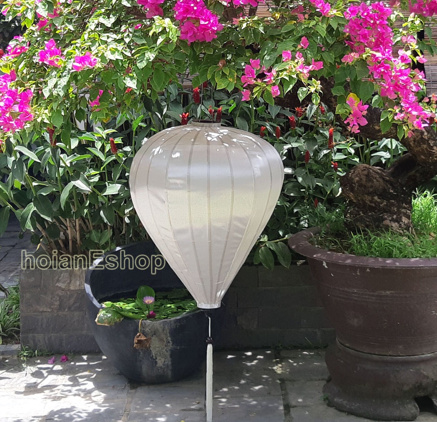 Large Silk Lantern 100cm for Wedding Party Events decoration -Big Bamboo Lantern for Wedding Centerpiece -Outdoor Silk lanterns for Porch