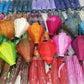 Set of 20 Vietnam silk lanterns 35cm for Wedding Party Decor, Outdoor Party decoration, and Restaurant decoration, 20 different colors