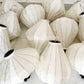 Set 20 Ivory/White Silk Lanterns 55 cm for wedding party decor, Traditional lanterns for Garden Balcony Decoration