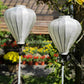 Set 20 Ivory/White Silk Lanterns 55 cm for wedding party decor, Traditional lanterns for Garden Balcony Decoration