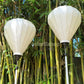 Set 20 Ivory/White Silk Lanterns 55 cm for wedding party decor, Traditional lanterns for Garden Balcony Decoration