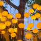 Set 30 pcs Vietnam Silk Lanterns 35 cm for Restaurant Decoration, Outdoor Party Decoration, Garden Party Decoration