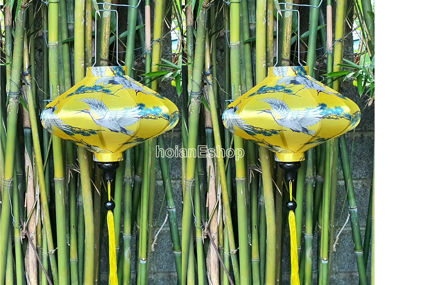 Set 2 UFO Vietnam Hoi An silk lanterns for Restaurant decorations - Lanterns decor wedding - Buyer choose any shapes and colors