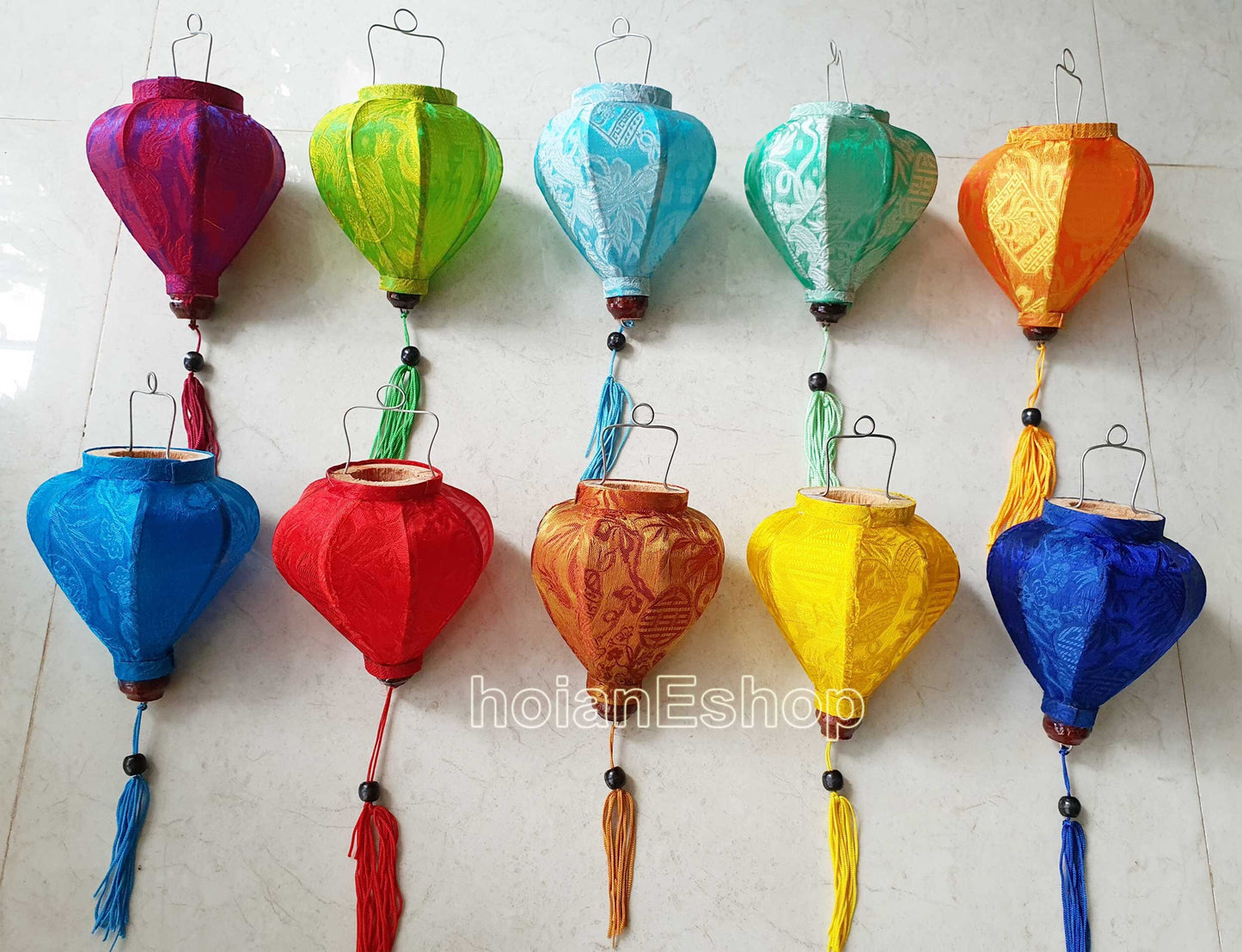 Set 20 String Mini Silk Lanterns 10cm with mix of 20 Colors for Wedding Party Decor Wedding Gifts Christmas gift, gift for baby girl