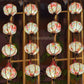 Set 16 Vietnamese Hoi An silk lanterns 22cm Flower fabric lanterns for wedding Decorative Garden decor - Flower Lanterns for restaurant