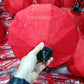 Set 50 pcs Vietnam Red silk lanterns for Wedding Party decoration Restaurant Decor Hotel decor Garden decor Tent decor