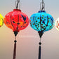 Set 4 pcs handpainted hoi an silk lanterns for wedding party decoration - patio decor - balcony decor - wholesale silk lantern