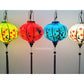 Set 4 pcs handpainted hoi an silk lanterns for wedding party decoration - patio decor - balcony decor - wholesale silk lantern