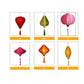 Set 24 Vietnamese Bamboo Silk Lanterns for Wedding Gardens Decoration - Wedding Party Garden decor - Lanterns for Christmas Decor