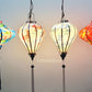 Set of 4 bamboo silk lanterns 35cm - Mix shape and color - Lantern for wedding - Wedding lighting ideas - Home front door decoration