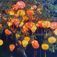 30 pcs Vietnamese Hoi An silk lanterns for Christmas tree decor - Lanterns Tree decor - Outdoor Events and patio decorations - Size 55cm