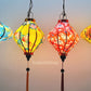 Set 4 Vietnam bamboo lanterns 35cm for Christmas decorations - Lanterns for Patio Hanging -Home lamp decoration - Lanterns for Restaurant