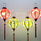 Vietnamese Hoi An silk lanterns 35cm for Christmas decor - Personalization lanterns - Wedding lanterns - Garden lanterns - Set of 4 PCS