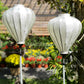 White Silk Lanterns For Ceiling hanging Ceiling decorations - White lanterns for Reataurant Decor Coffee shop decor - Set 20 PCS - Size 55cm