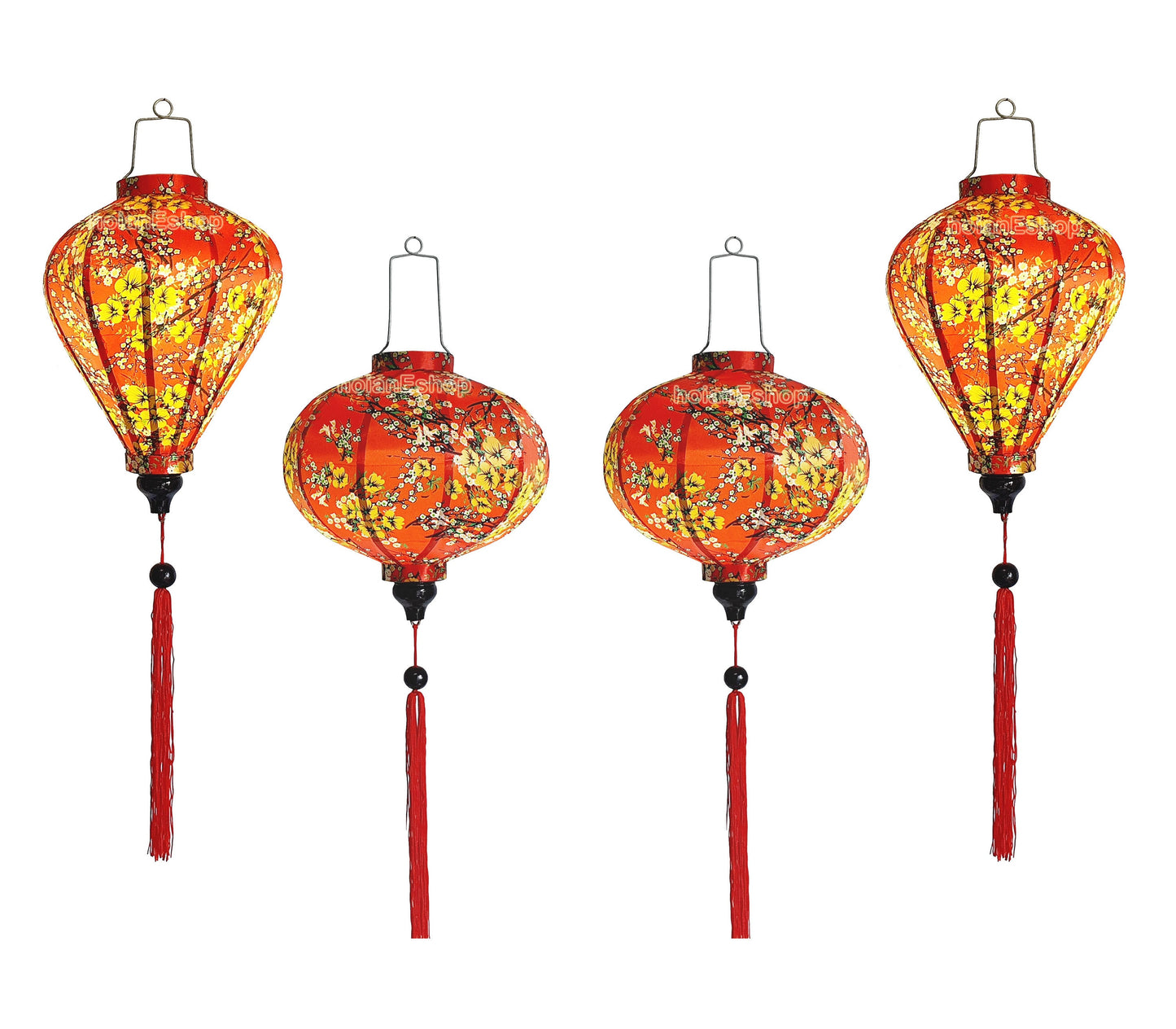 Vietnamese lanterns 35cm - Waterproof lanterns - Customized order - Wedding decoration - Garden decoration - Lantern outdoor - Set 4 pcs