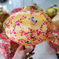 Set 12 Vietnam silk lanterns for New Year Decor - TET Decor - Wedding decorations - yellow apricot flowers - cherry blossom
