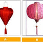 Set 8 pcs hoi an silk lanterns 22cm for garden decorating, wedding decor Yard decor Garlic lanterns for home decor Restaurant decor