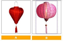 Set 8 pcs hoi an silk lanterns 22cm for garden decorating, wedding decor Yard decor Garlic lanterns for home decor Restaurant decor