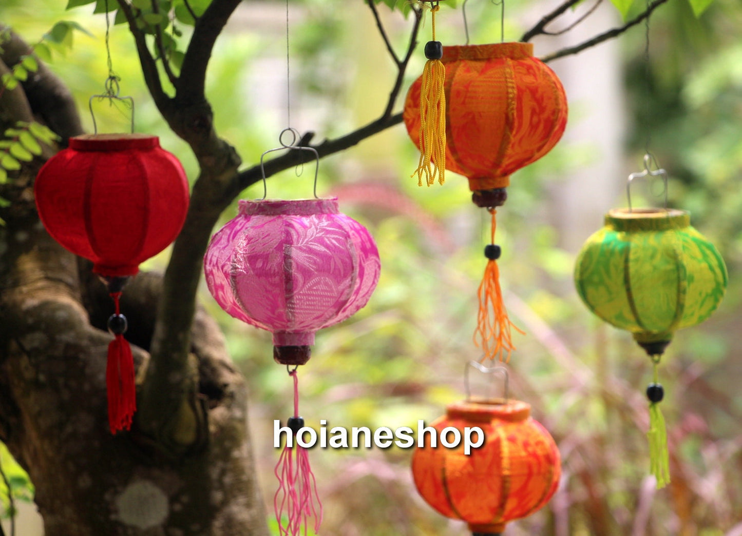 Set of 16 pcs mini Hoi an silk lanterns 10cm for wedding decorations, wedding gifts, bedroom decor, room decor,christmas gift, gifts for mom